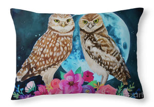 Blue Moon Blooming - Throw Pillow