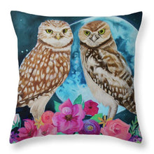 Load image into Gallery viewer, Blue Moon Blooming - Throw Pillow
