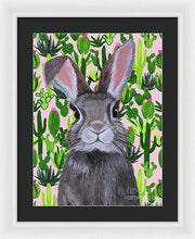 Load image into Gallery viewer, Cacti Cotton Tail  - Framed Print
