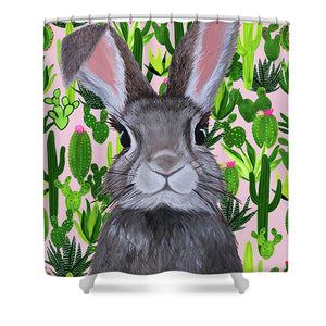 Cacti Cotton Tail  - Shower Curtain