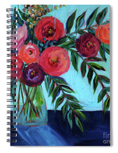 Load image into Gallery viewer, Coral and Blues - Spiral Notebook
