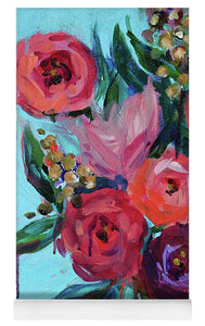Coral and Blues - Yoga Mat