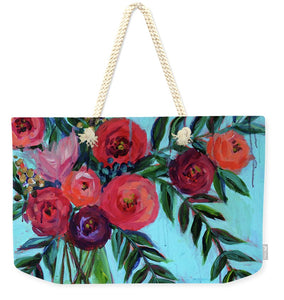 Coral and Blues - Weekender Tote Bag