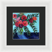 Load image into Gallery viewer, Coral and Blues - Framed Print
