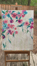 Load and play video in Gallery viewer, Delicately Divine - Abstract  impressionist Floral original painting

