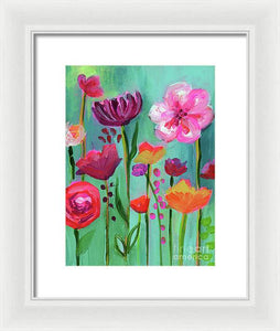 Floral Abyss - Framed Print