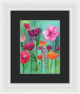 Floral Abyss - Framed Print