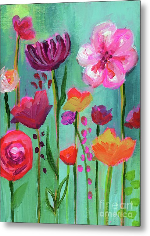 Floral Abyss - Metal Print