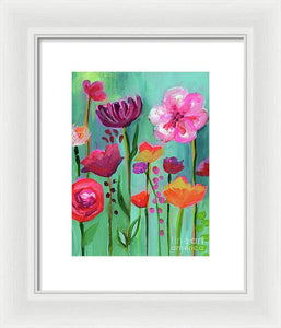 Floral Abyss - Framed Print