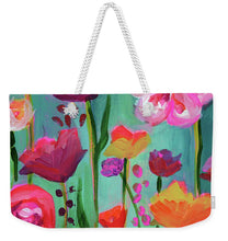 Load image into Gallery viewer, Floral Abyss - Weekender Tote Bag
