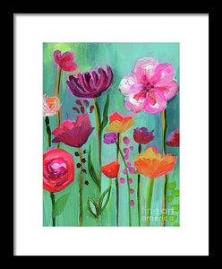 Floral Abyss - Framed Print