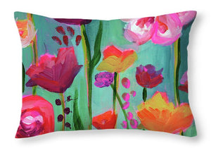 Floral Abyss - Throw Pillow