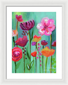 Floral Abyss - Framed Print