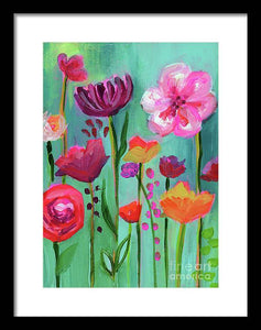 Floral Abyss - Framed Print