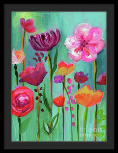 Floral Abyss - Framed Print