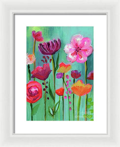 Floral Abyss - Framed Print