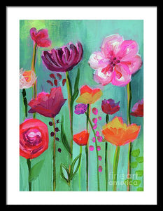 Floral Abyss - Framed Print