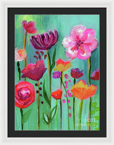 Floral Abyss - Framed Print