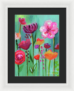 Floral Abyss - Framed Print