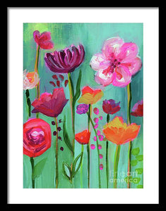 Floral Abyss - Framed Print
