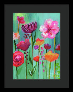 Floral Abyss - Framed Print
