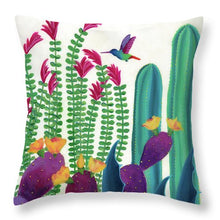 Load image into Gallery viewer, Floral Flight - Throw Pillow
