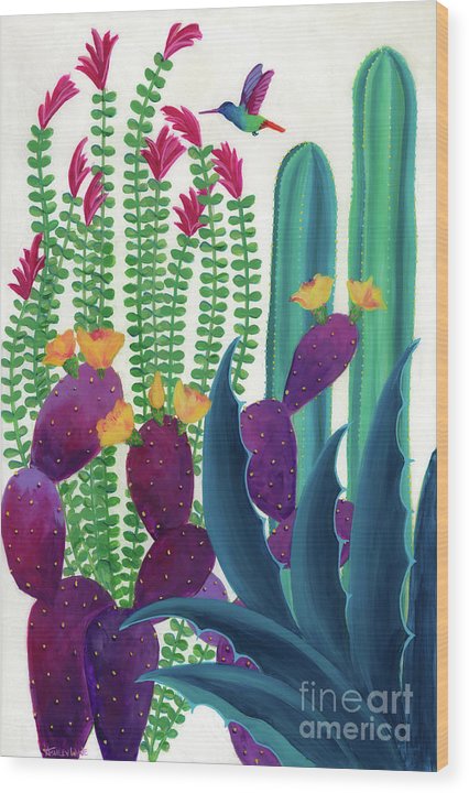 Floral Flight - Wood Print