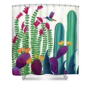 Floral Flight - Shower Curtain