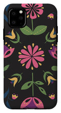 Load image into Gallery viewer, Folk Flower Pattern in Black and Pink - Phone Case
