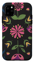 Load image into Gallery viewer, Folk Flower Pattern in Black and Pink - Phone Case
