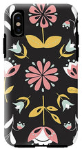 Load image into Gallery viewer, Folk Flower Pattern in Black and White - Phone Case

