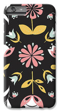 Load image into Gallery viewer, Folk Flower Pattern in Black and White - Phone Case
