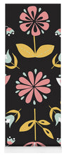 Load image into Gallery viewer, Folk Flower Pattern in Black and White - Yoga Mat
