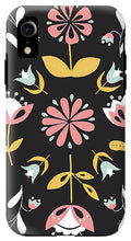 Load image into Gallery viewer, Folk Flower Pattern in Black and White - Phone Case
