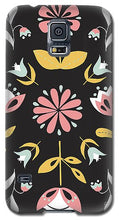 Load image into Gallery viewer, Folk Flower Pattern in Black and White - Phone Case
