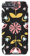 Load image into Gallery viewer, Folk Flower Pattern in Black and White - Phone Case
