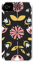 Load image into Gallery viewer, Folk Flower Pattern in Black and White - Phone Case
