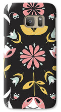 Load image into Gallery viewer, Folk Flower Pattern in Black and White - Phone Case
