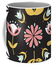 Load image into Gallery viewer, Folk Flower Pattern in Black and White - Mug
