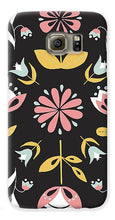 Load image into Gallery viewer, Folk Flower Pattern in Black and White - Phone Case
