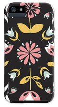 Load image into Gallery viewer, Folk Flower Pattern in Black and White - Phone Case

