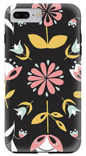 Load image into Gallery viewer, Folk Flower Pattern in Black and White - Phone Case
