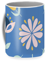 Load image into Gallery viewer, Folk Flower Pattern in Blue - Mug
