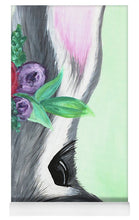 Load image into Gallery viewer, Grey Easter Bunny with Flowers - Yoga Mat
