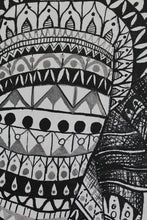 Load image into Gallery viewer, original Tribal Elephant Mandala ink painting on canvas
