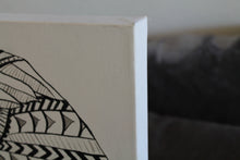 Load image into Gallery viewer, original Tribal Elephant Mandala ink painting on canvas
