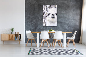 Origial Mr. Llama oil painting wall art canvas