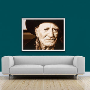 Willie Nelson print giclee canvas and paper print of original painting