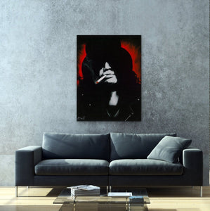 Slash Painting original acrylic art canvas