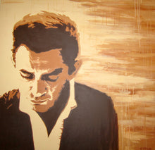 Load image into Gallery viewer, Johnny Cash Giclee Print of Original Painting
